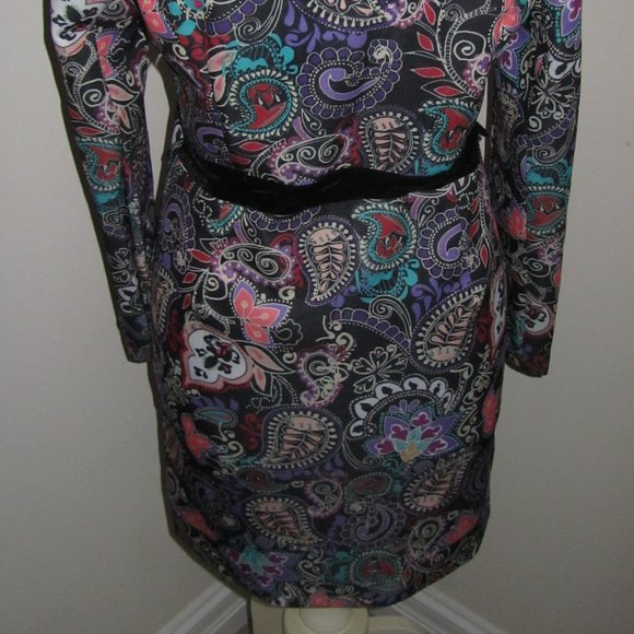 Colorful Paisley Print Women's Dress - Picture 3 of 10